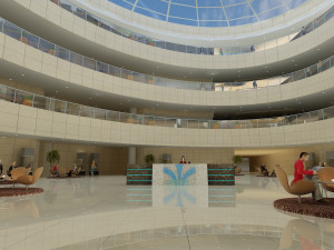 hall Modelo 3D