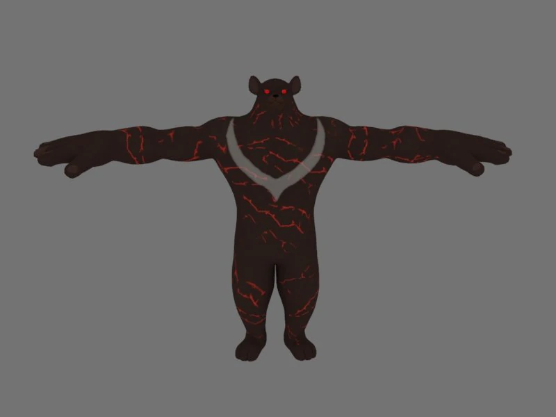 bear strange 3D Model .c4d .max .obj .3ds .fbx .stl .blend 