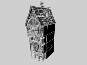 cartoon house 3Dモデル