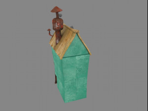 cartoon house 3D 模型