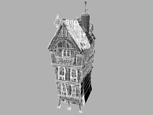 cartoon house Modelo 3D
