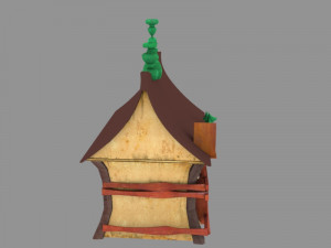 cartoon house 3D 模型