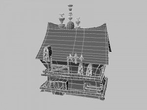 cartoon house 3D 模型