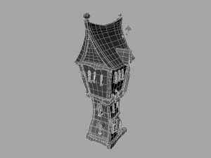 cartoon house 3D 모델