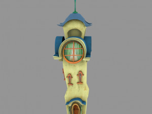 cartoon house 3D 模型