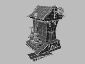 cartoon house 3D मॉडल