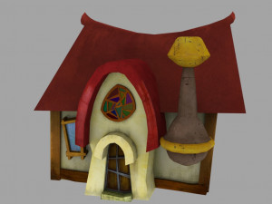 cartoon house 3Dモデル