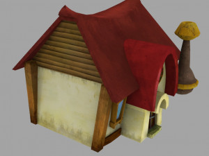 cartoon house 3Dモデル