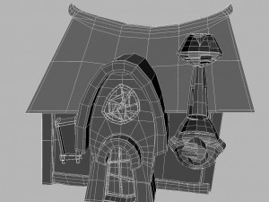 cartoon house 3Dモデル