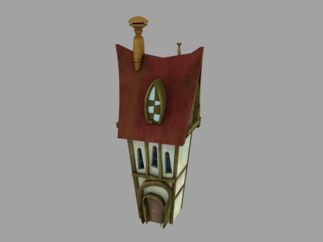 cartoon house 3D-Modell .c4d .max .obj .3ds .fbx .stl .blend 