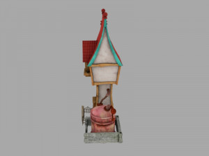 cartoon house 3D 模型