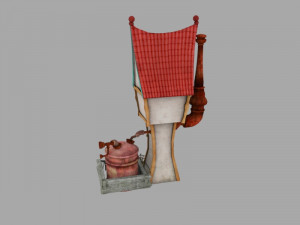 cartoon house 3D 模型