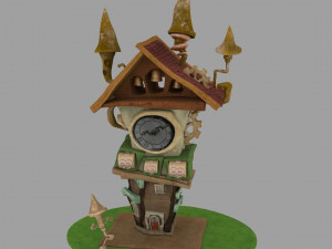 cartoon house 3D-Modell