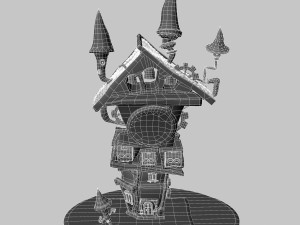 cartoon house 3D Model