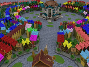 cartoon town 3D Model