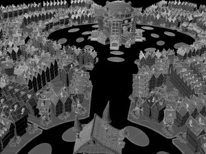 cartoon town Modello 3D