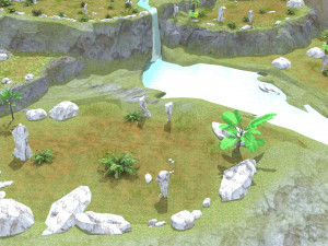 cartoon mountain 3D Model