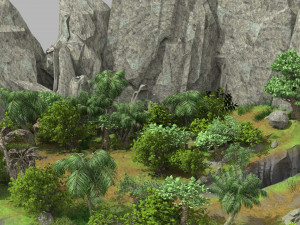 cartoon mountain 3D-Modell
