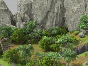 cartoon mountain 3D Model