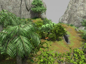 cartoon mountain 3D Model