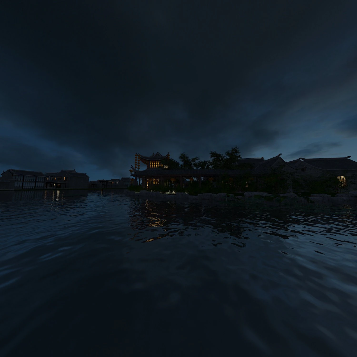 ancient town 3D Model .c4d .max .obj .3ds .fbx .stl .blend