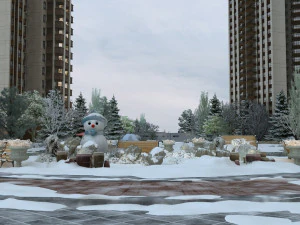 winter snow 3D Model