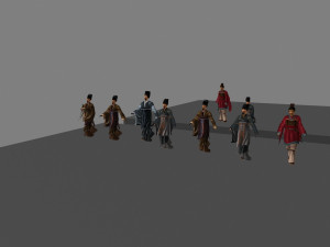 ancient officials 3D Model