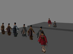 funcionarios antiguos Modelo 3D