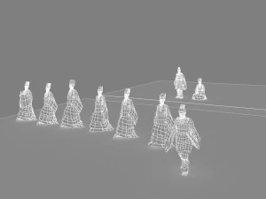 funcionarios antiguos Modelo 3D