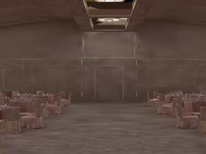 dining car interior Modèle 3D