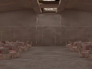 dining car interior 3D Model