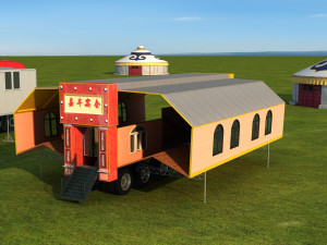 move the dining car 3D Model