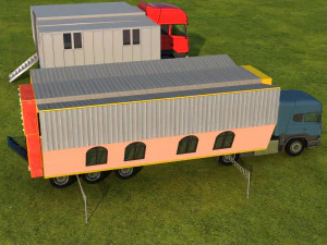 Move the dining car 3D Model