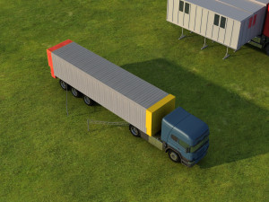 Move the dining car Modello 3D