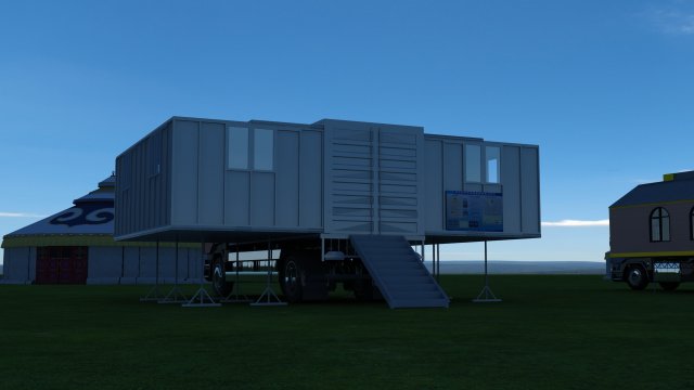 move the dining car 3D 모델 .c4d .max .obj .3ds .fbx .stl .blend 