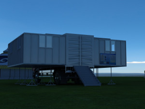 move the dining car Modelo 3D