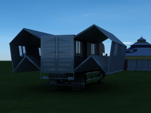 move the dining car 3D 모델