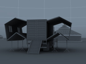 move the dining car 3D 모델