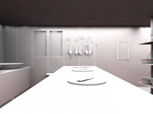 dining car kitchen 3Dモデル