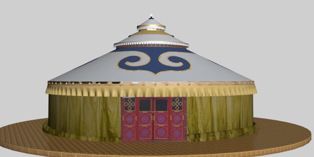 yurts Modelo 3D .c4d .max .obj .3ds .fbx .stl .blend 