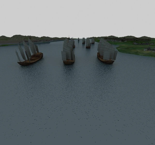 alte Kriegsschiffe 3D Modell .c4d .max .obj .3ds .fbx .stl .blend