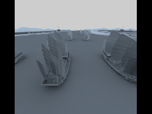 ancient warships 3D Model