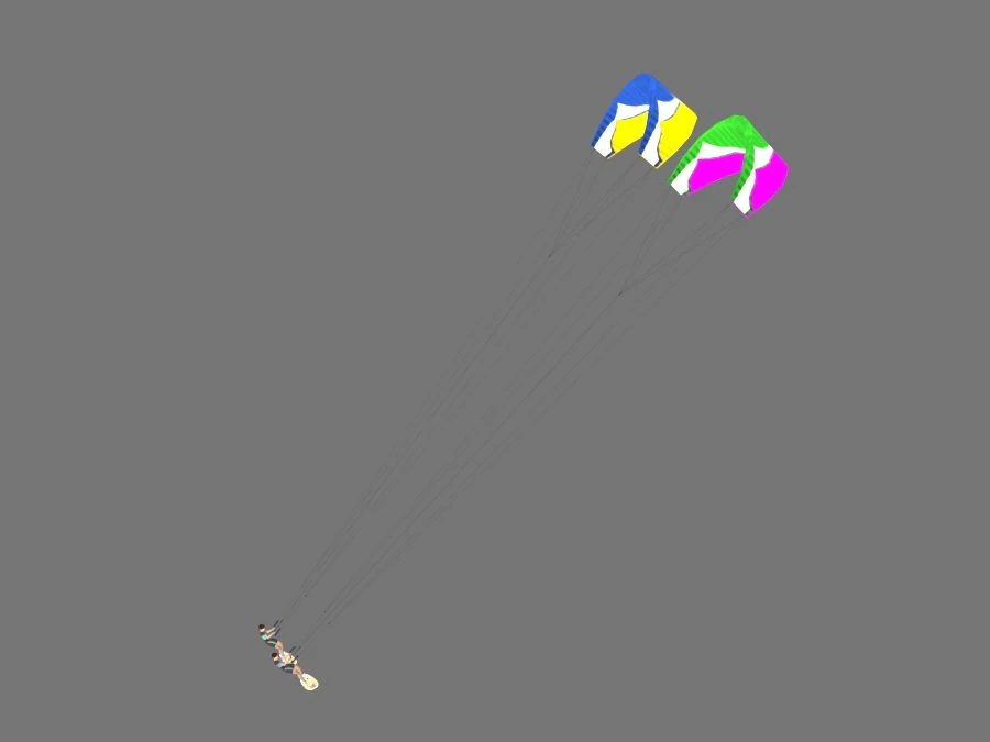 paragliding 3D Model .c4d .max .obj .3ds .fbx .stl .blend