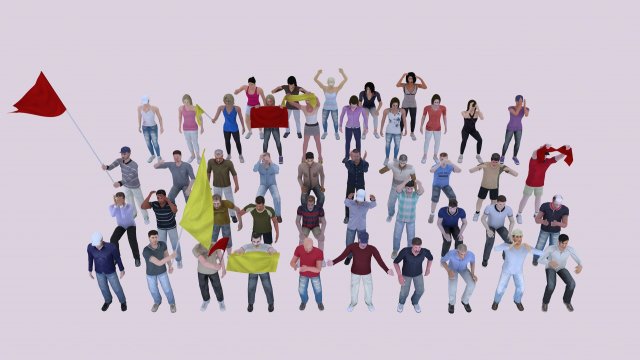 fans 3D Model .c4d .max .obj .3ds .fbx .stl .blend 