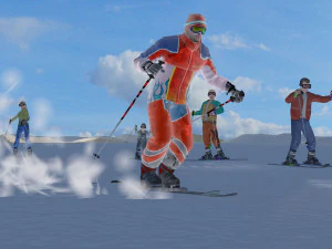 skiing man 3D Model