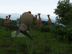 동물원 동물 3D 모델