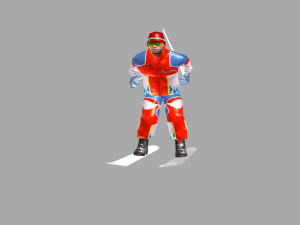 skiing man 3D Model