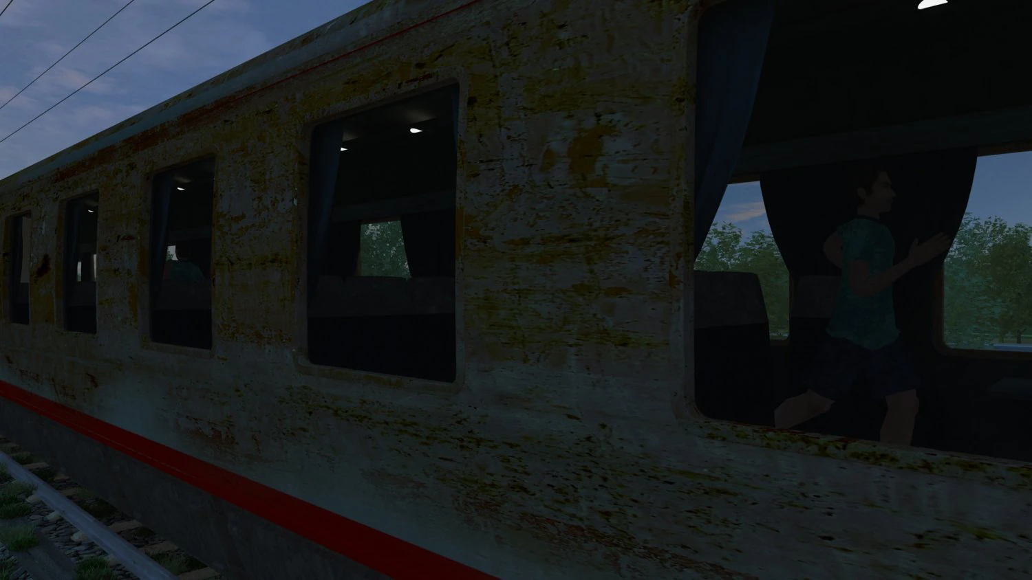 old train 3D Model .c4d .max .obj .3ds .fbx .stl .blend 