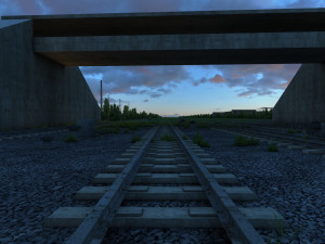 railway Modelo 3D