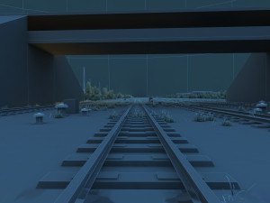 railway Modelo 3D